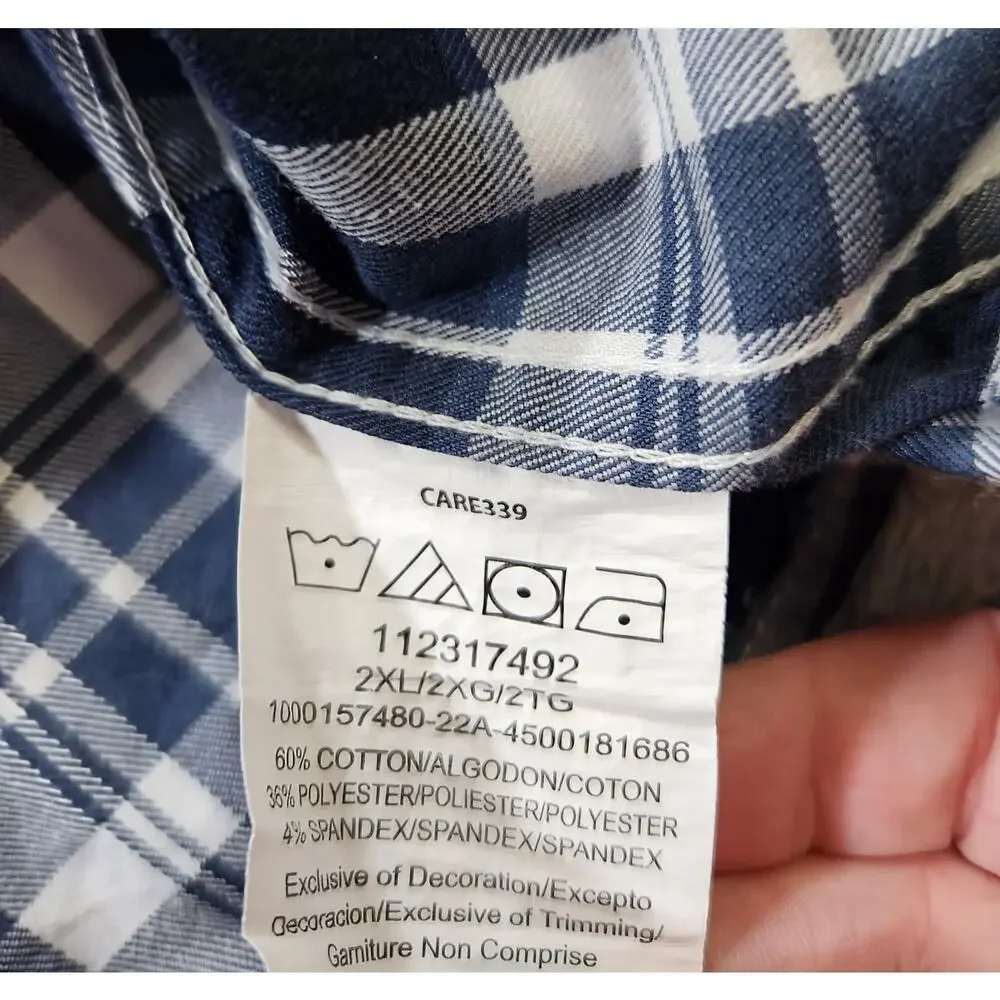 Wrangler Men's 2XL-2 Pack Button‎ down shirts